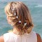 20Pcs Mini Flower Hair Clips and Barrettes for Girls/Women (Blue)